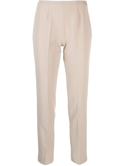 Pt Torino Slim-fit Cropped Trousers In Neutrals