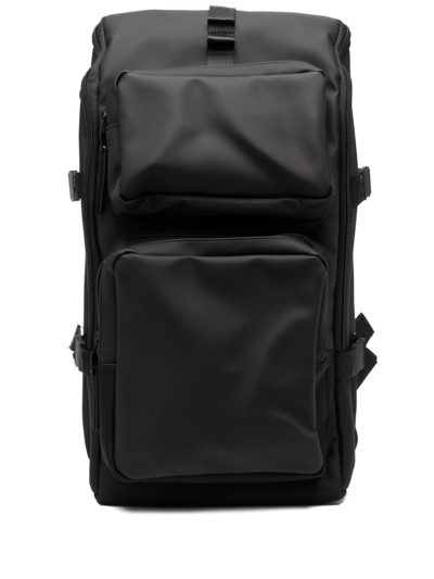 Rains Trail Cargo Waterproof Backpack In Black
