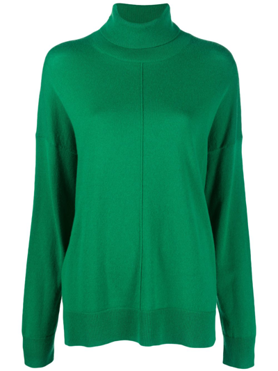 Chinti & Parker High-neck Long-sleeves Knit Jumper In Green