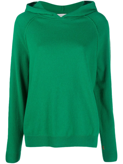 Chinti & Parker Long-sleeves Jersey-fleece Hoodie In Green