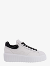 Hogan H-stripes Low-top Platform Sneakers In White