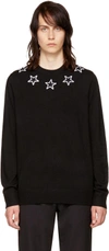 GIVENCHY Black Stars Crewneck Sweater