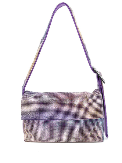 Benedetta Bruzziches Vitty La Mignon Crystal-embellished Mini Bag In Grey