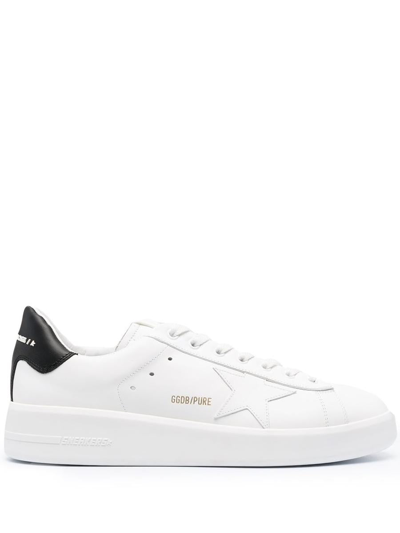 Golden Goose Pure Star Leather Upper In 10283 White/black