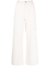 P.A.R.O.S.H P.A.R.O.S.H. MULTIPLE-POCKETS HIGH-WAISTED TROUSERS