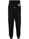 Peuterey Logo Cotton Sweatpants In Black