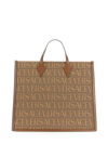 VERSACE VERSACE SHOPPER BAG WITH ALLOVER LOGO