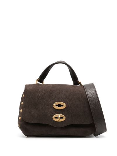 Zanellato Postina Jones Baby Leather Handbag In Brown