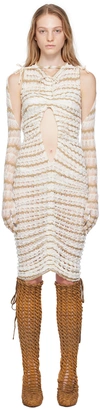 Isa Boulder Ssense Exclusive White Four-piece Cover Up Set In Calico