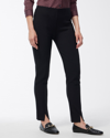 CHICO'S BI-STRETCH FRONT SEAM SLIT ANKLE PANTS IN BLACK SIZE 0 | CHICO'S