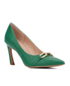 New York And Company Women's Katerina- Lizard Embossed Pump Heels In Green Lizard