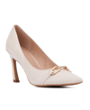 New York And Company Women's Katerina- Lizard Embossed Pump Heels In Bone Lizard