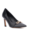 New York And Company Women's Katerina- Lizard Embossed Pump Heels In Black Lizard