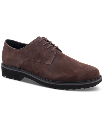 Inc International Concepts Men's Callan Lace-up Derby Shoes, Created For Macy's In Brown Suede