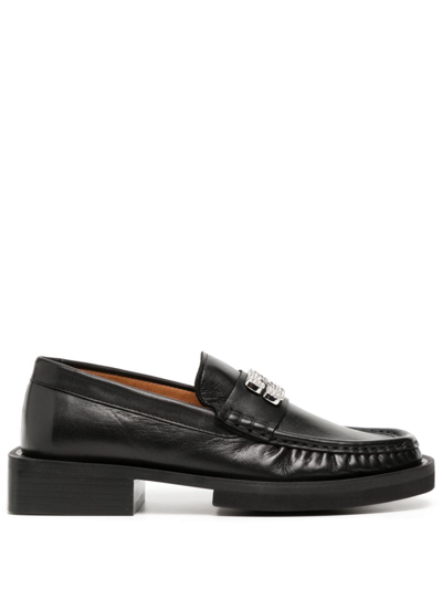 Ganni Loafers In Black Leather