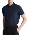 Calvin Klein Men's Tech Zip Polo Shirt In Dark Sapphire