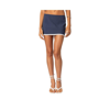 Edikted Thora Eyelet Embroidered Trim Miniskirt In Navy