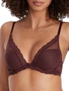 Natori Feathers Plunge Bra In Cocoa