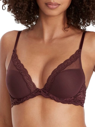 Natori Feathers Plunge Bra In Cocoa