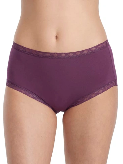 Natori Bliss Cotton Full Brief In Taro