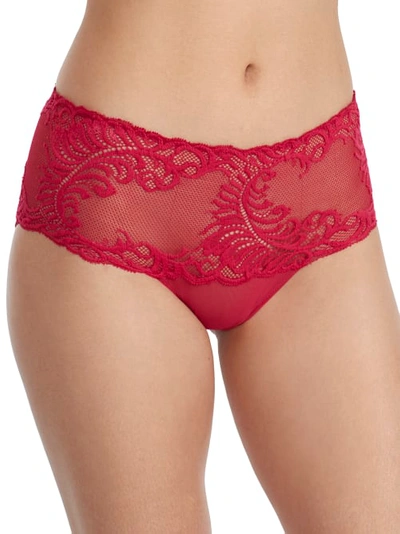Natori Feathers Girl Brief Panty In Pomegranate