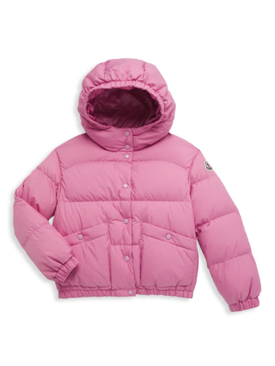 Moncler Little Girl's & Girl's Ebre Puffer Jacket In Medium Pink