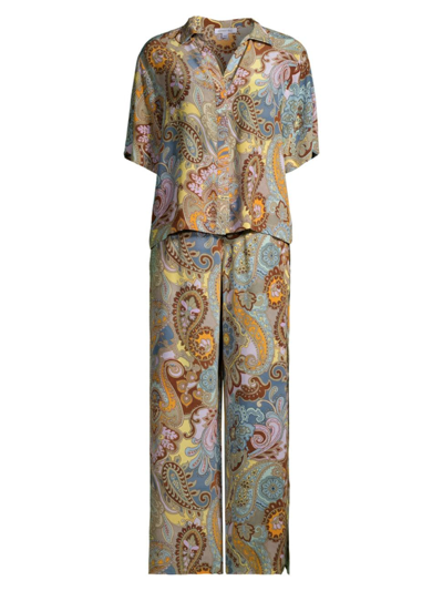 Johnny Was Women's Brooklyn Paisley Silk Set In Sandalwood