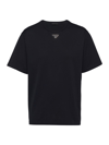 Prada Men's Cotton T-shirt In Black