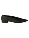 Loro Piana Women's Rebecca Leather Ballet Flats In Black