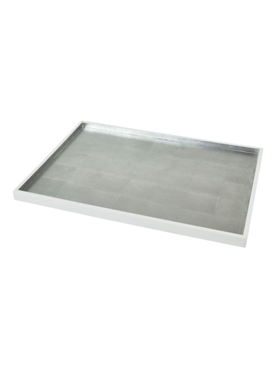 Tizo Silver Leaf Wood Tray