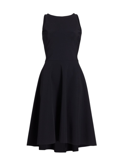 Chiara Boni La Petite Robe Women's Acia Sleeveless Flared Midi-dress In Black