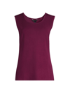 Misook Women's Scoop Neck Knit Tank Top In African Violet