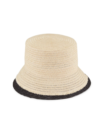 Eugenia Kim Jonah Straw Bucket Hat In Neutral