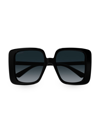 Gucci Gradient Acetate Butterfly Sunglasses In Black