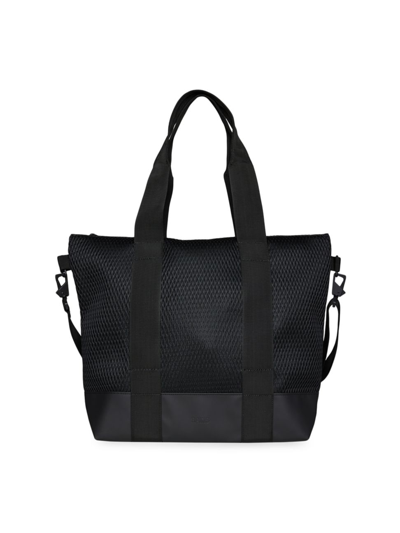 Rains Tote Bag Mesh Mini In Black