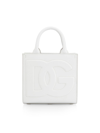 Dolce & Gabbana Women's Small Dg Daily Leather Top-handle Bag In Bianco Ottico