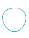 JIA JIA WOMEN'S NEVADA 14K YELLOW GOLD & TURQUOISE BEADED NECKLACE