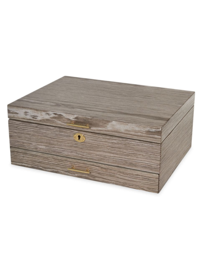 Tizo Wood Jewelry Box In Taupe