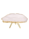 Anna New York Torta Rose Quartz Cake Stand, Gold In Rose Gold