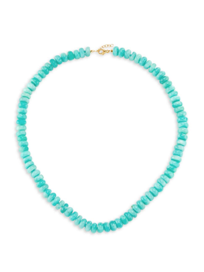 Jia Jia Women's Oracle 14k Yellow Gold & Amazonite Beaded Necklace In Aqua