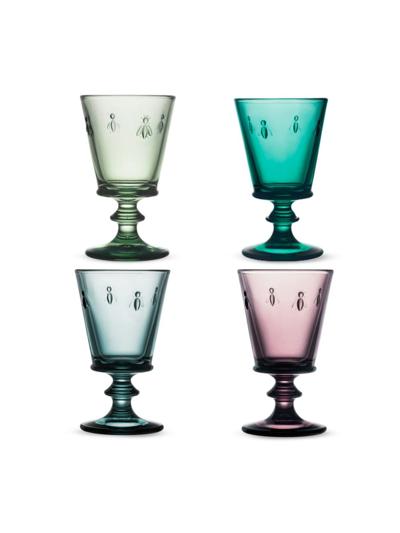 La Rochere Bee 4-piece Assorted-color Wine Glass Set
