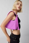 Baggu Mini Nylon Shoulder Bag In Extra Pink