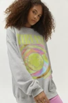 Urban Outfitters Nirvana Smile Overdyed Sweatshirt In Grey