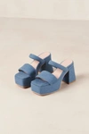 Svegan Viviana Platform Sandal In Denim Blue