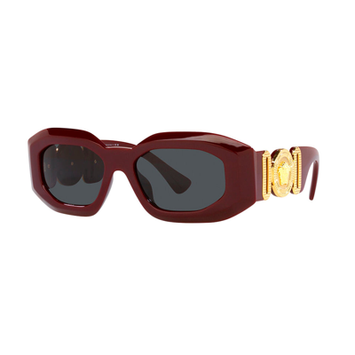 Versace Ve 4425u 536587 54mm Mens Irregular Sunglasses In Red