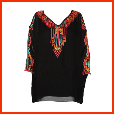 Vintage Collection Women's Inca Tunic In Black