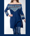 VINTAGE COLLECTION SAPPHIRE TUNIC IN NAVY
