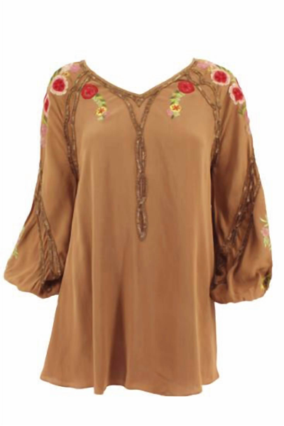 Vintage Collection Women's Sahara Tunic In Camel In Brown