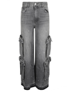 Amiri Straight-leg Cargo Jeans In Stone Grey-12 oz Italian Rigid