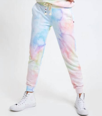 Sol Angeles French Terry Jogger In Watercolor In Blue